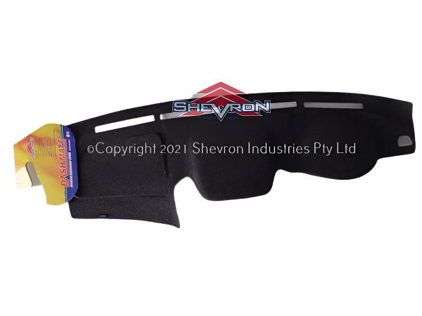 Car dashboard cover with 'Shevron' branding on a white background
