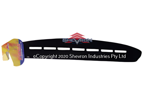 Black protective guard with Chevron logo on a white background