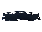 Black dashboard cover with a folded corner on a white background