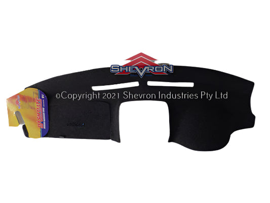 Car dashboard cover with 'Shevron' branding on a white background