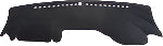 Black car dashboard cover with brand logo