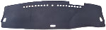 Car dashboard cover with brand logo on a black background
