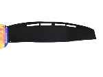 Car dashboard cover on a black background