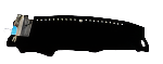 Black Dash Mat Suit Hyundai Venue 2015 - 2023 Australian Made Sent In A Box