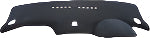 Car dashboard cover with brand logo on a black background