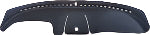 Black dashboard cover with a brand logo on a black background