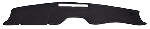 Black car dashboard cover on a white background