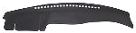 Car dashboard cover with a textured finish