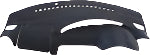 Black car dashboard cover with a textured surface