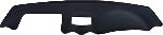 Car dashboard cover with a black finish